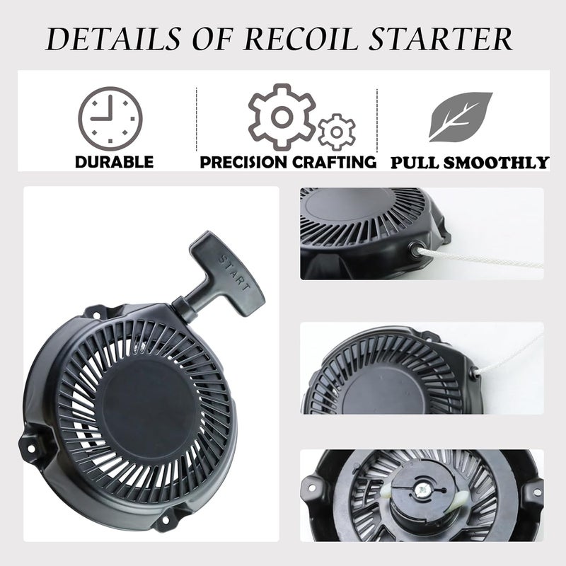 TKCBCD Store Pull Start Assembly Compatible with Briggs and Stratton 591301 693394 791670 795930 Recoil Starter Pull Start Assembly Compatible with Intek Pro 5.5hp and 6.5hp Engines - Image 3